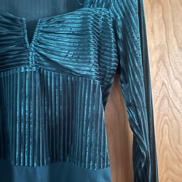 Mi Ami Deep Green velvet bodysuit - Picture 6 of 10